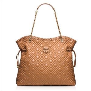Tory Burch Marion Quilted Slouchy Tote Color Tiger